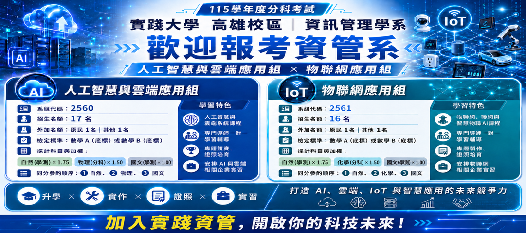 115學年分科入學資訊