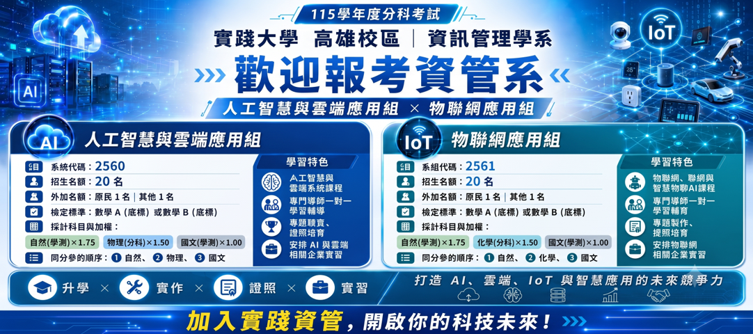 115學年分科入學資訊